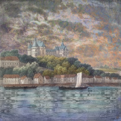 Peinture numérique château de chaumont
